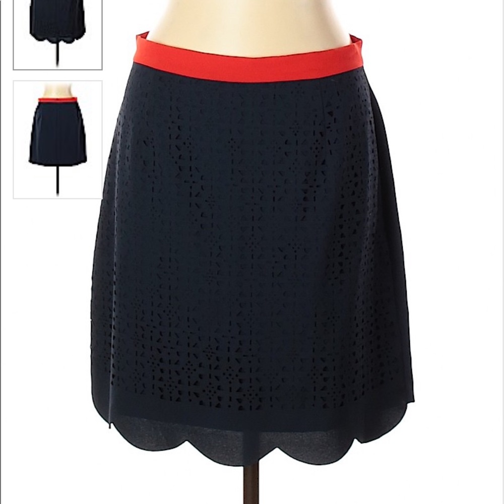 Navy blue casual skirt